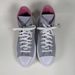 Converse Chuck Taylor All Star Move Platform High Top Gray Pink Shoes Size 6